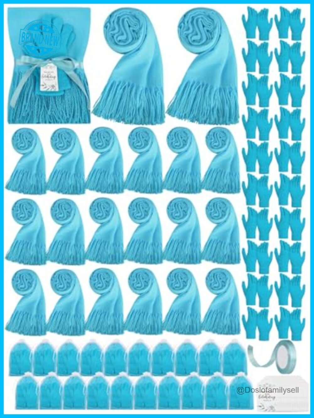 20 Set Wedding Favor Shawl Wraps Gloves Organza Bags Bridal Shower Gift